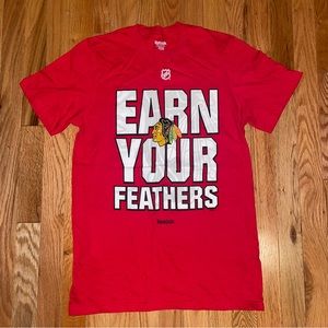 Chicago Blackhawks Earn Your Feathers Tee